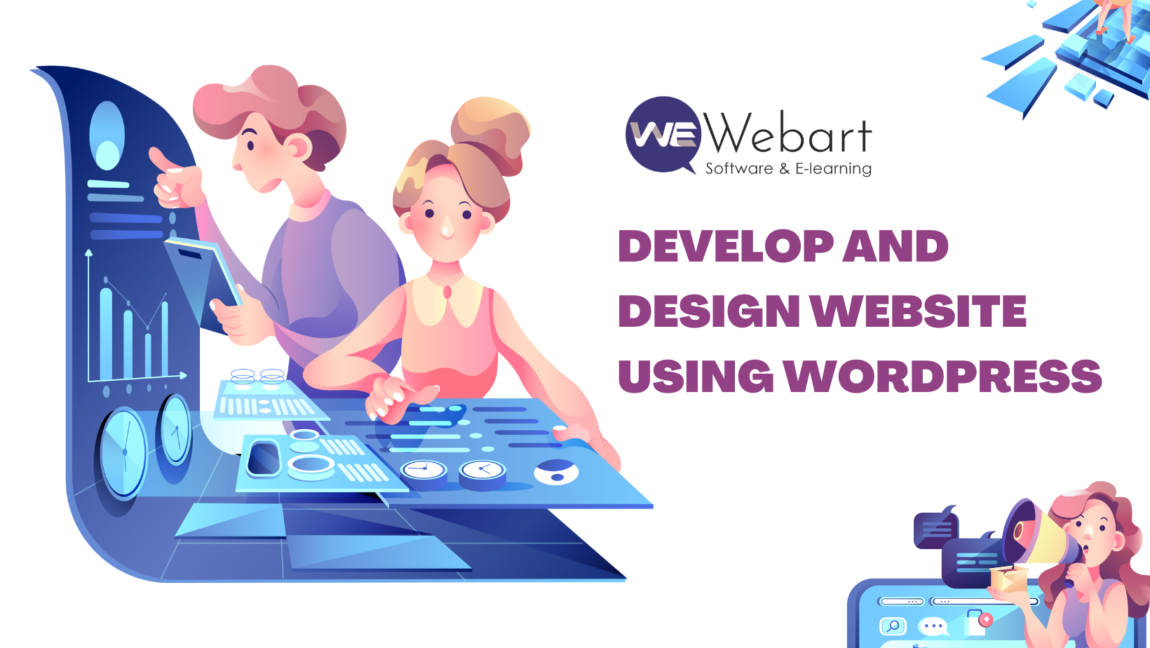 Develop and design website using wordPress